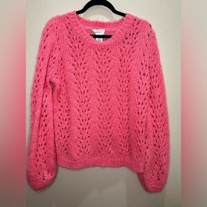 For the republic open knit sweater